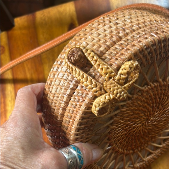Brown Woven Crossbody Bag - Picture 2 of 8